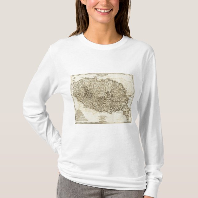 Carte de l'Isle de la Grenade T-Shirt (Front)