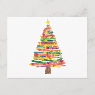 Carte de Noël personnalisée pour enseignant Postcard