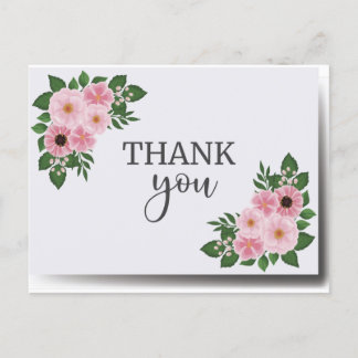 Carte de remerciement  postcard