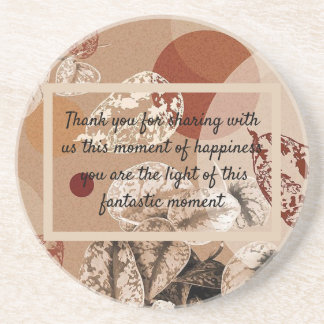 carte de remercîment coaster