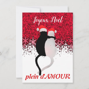 Carte de vœux AMOUR pour Noël