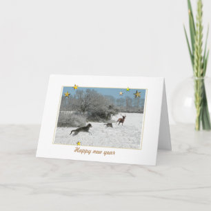 Carte de vœux Deerhound Holiday Card