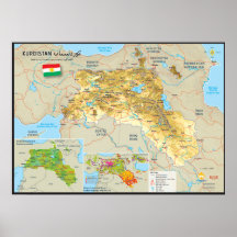 Carte du Kurdistan