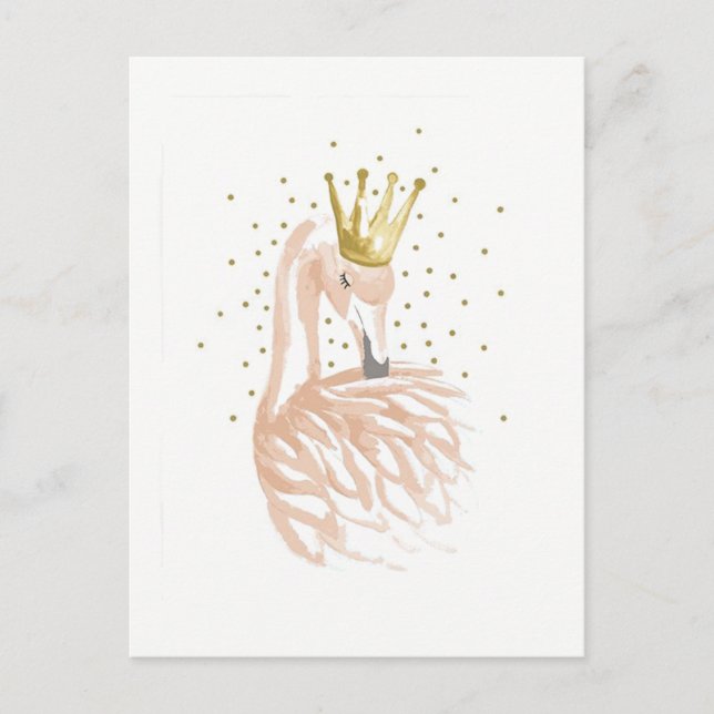 carte flamant rose postcard (Front)