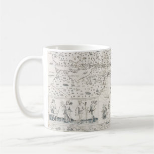 Carte Française Canada (Québec) par Champlain 1612 Coffee Mug