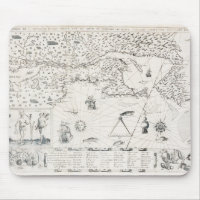 Carte Française Canada (Québec) par Champlain 1612