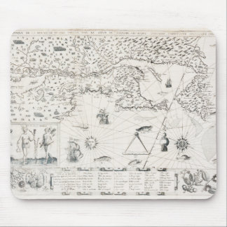 Carte Française Canada (Québec) par Champlain 1612 Mouse Mat