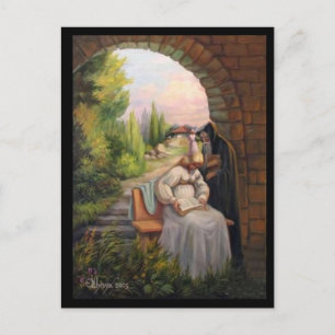 Carte illusion Visage Postcard