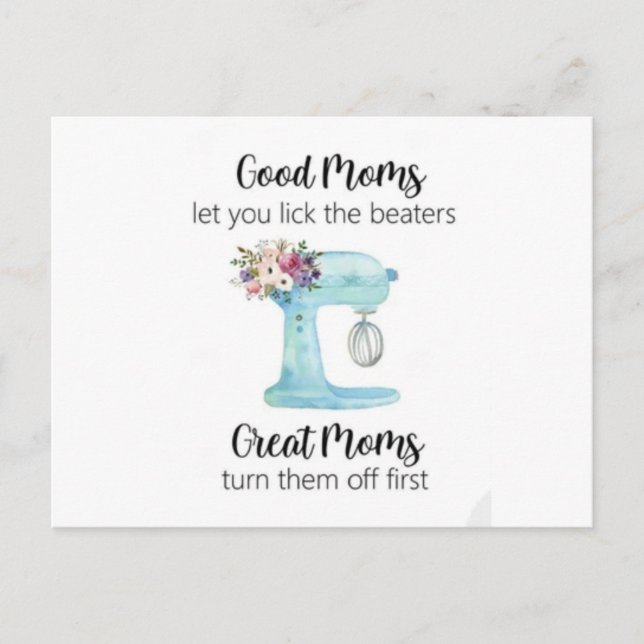 Carte imprimable, les bonnes mamans vous laissent  postcard (Front)