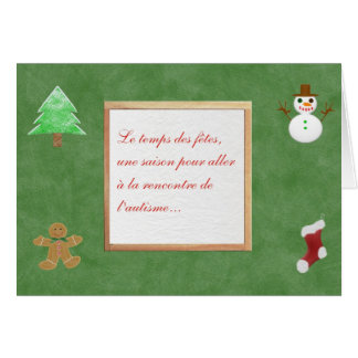 Carte Le temps des fêtes une saison pour