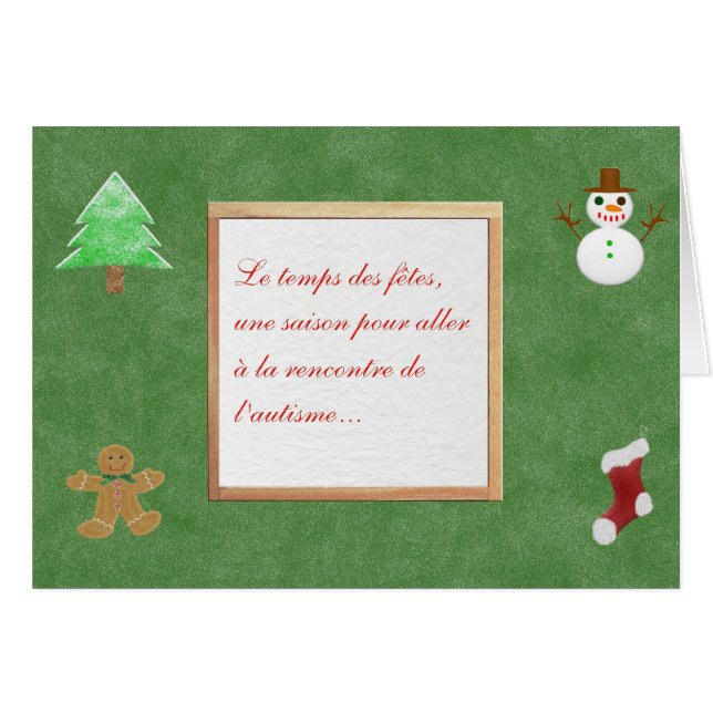 Carte Le temps des fêtes une saison pour (Front Horizontal)