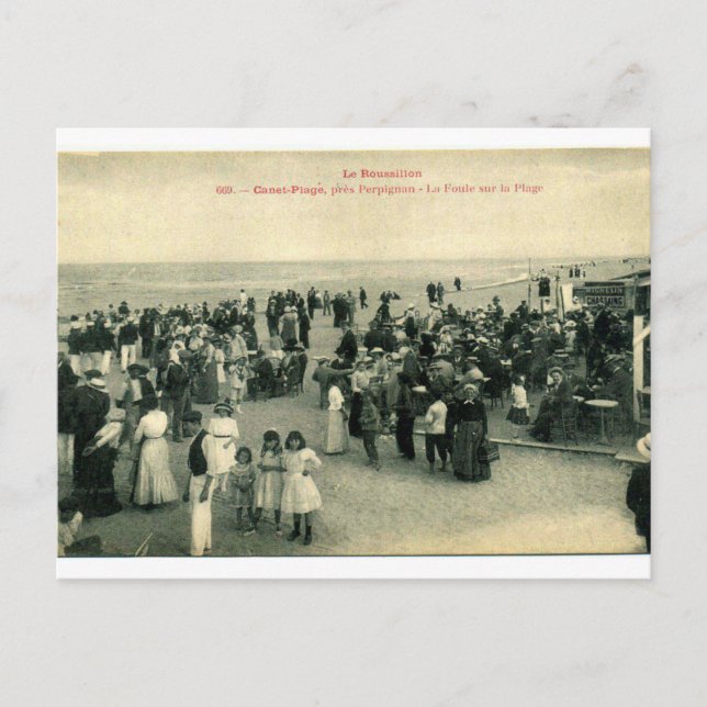 carte postale ancienne "Canet plage 66 France" Postcard (Front)