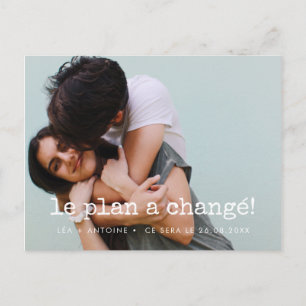 Carte postale Announce Mariage reporté ou annulé Postcard