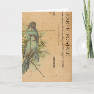 Carte Postale Blue Bird Digital Art Birthday Card