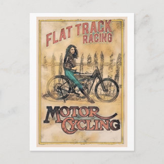 Carte Postale british 1900 race moto aircraft deau Postcard