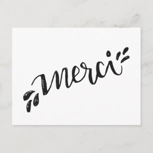 Carte postale de remerciement postcard