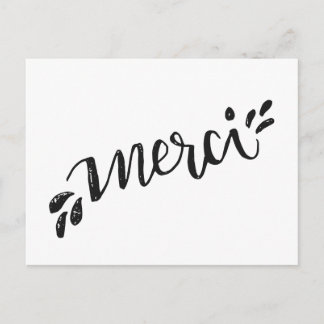 Carte postale de remerciement postcard