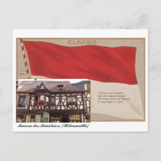 Carte postale "Elsass" Maison des Ménétriers Postcard