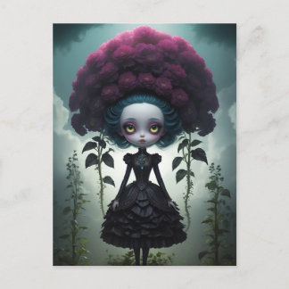 Carte postale - Gothic Flowers Holiday Postcard