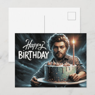 Carte Postale Happy Birthday 2026 -2 Postcard