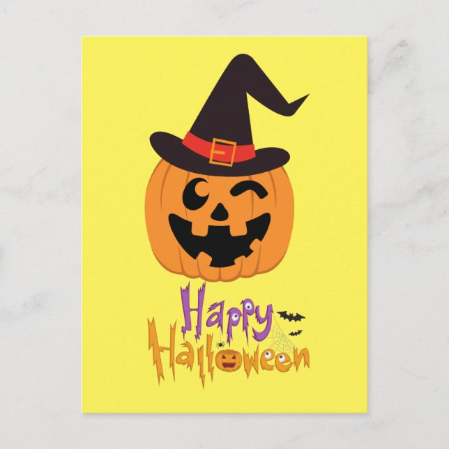 Carte Postale Happy Halloween !!! Postcard (Front)
