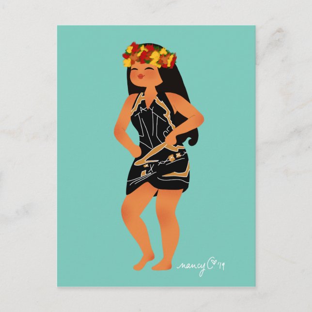 Carte postale Jeanne's Pareu Holiday Postcard (Front)