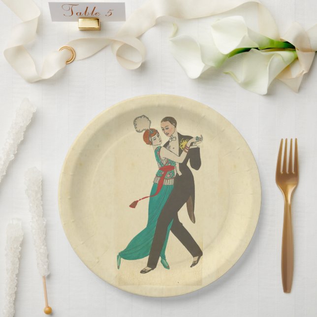 Carte Postale Paper Plate (Wedding)