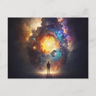 Carte Postale Présence divine, illumination spirit Postcard