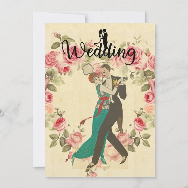 Carte Postale Wedding Invitation (Back)