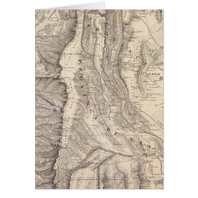 Carte, provinces de La Rioja San Juan (Front)