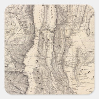 Carte, provinces de La Rioja San Juan Square Sticker