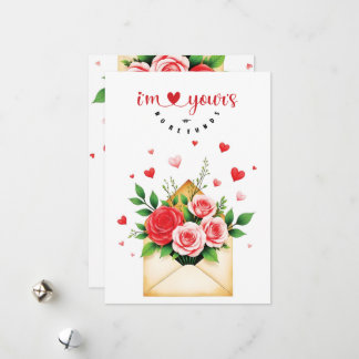 Carte Saint-Valentin - "I'm yours, no refunds" Holiday Card