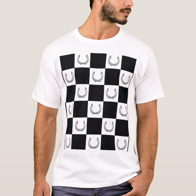 Cartel chequered logo T shirt (Front)