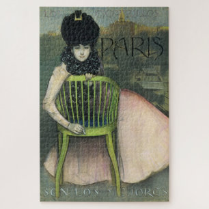 Cartel de los cigarrillos París Jigsaw Puzzle