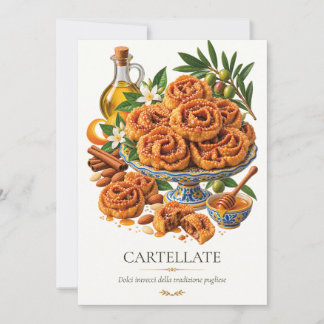 Cartellate – Vintage Italian Dessert Invitation