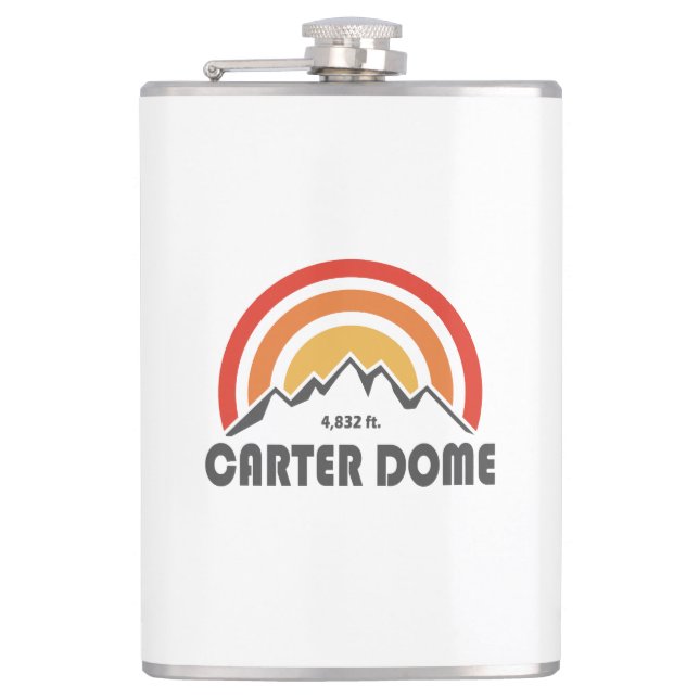 Carter Dome New Hampshire Hip Flask (Front)