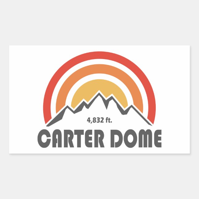 Carter Dome New Hampshire Rectangular Sticker (Front)