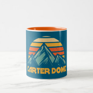 Carter Dome New Hampshire Retro Turquoise Two-Tone Coffee Mug