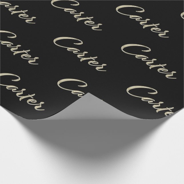 Carter First Name Name of fine gift paper (Corner)