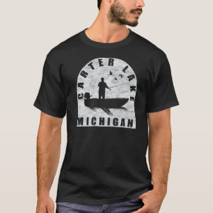 Carter Lake Fishing Michigan T-Shirt