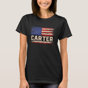 Carter Last Name Shirt Carter Name American Flag