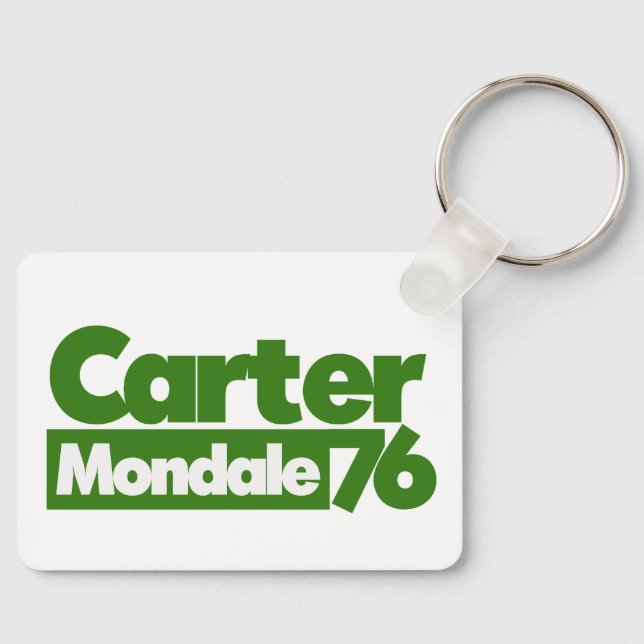 Carter Mondale 1976 Retro Politics Key Ring (Front)
