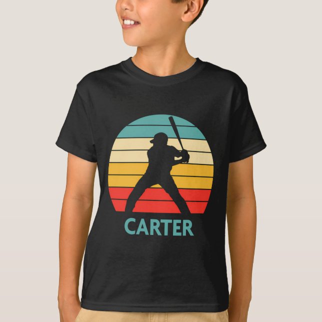 Carter Name Gift Personalized Baseball T Shirt  (Front)