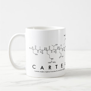 Carter peptide name mug