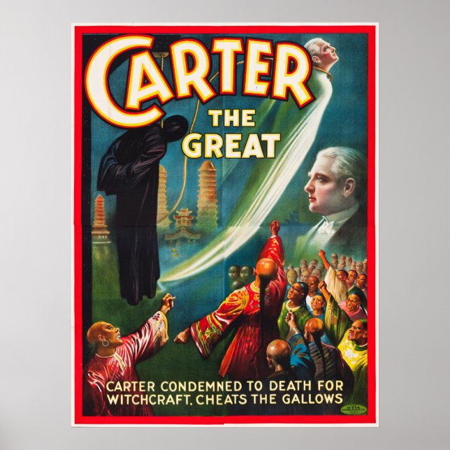 Carter the Great Cheating the Gallows Poster (Front)