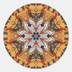 Carter the Great Kaleidoscope Classic Round Sticker