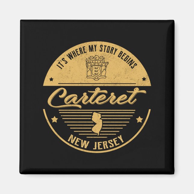 Carteret New Jersey Its Where My Story Begins  Magnet (Front)