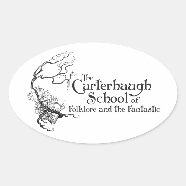 Carterhaugh School New Logo Oval Sticker (Front)