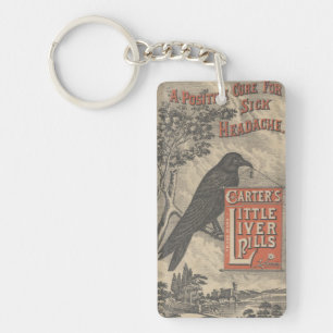 Carter's Little Liver Pills Ephemera Keychain