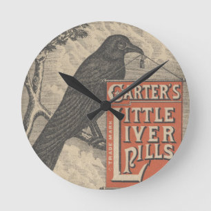 Carter's Little Liver Pills Ephemera Round Clock